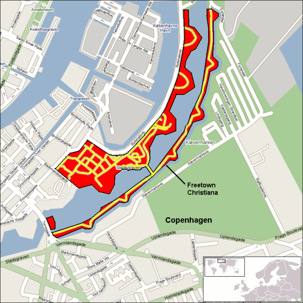 Christiania map